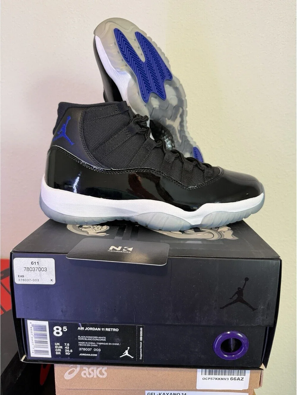 Air Jordan 11 Retro Space Jam Concord 2016 Size 8.5M 378037-003